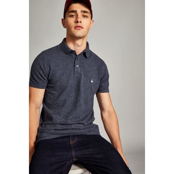 JACK WILLS Men's Morley Jaspe Pique Short-Sleeve Polo