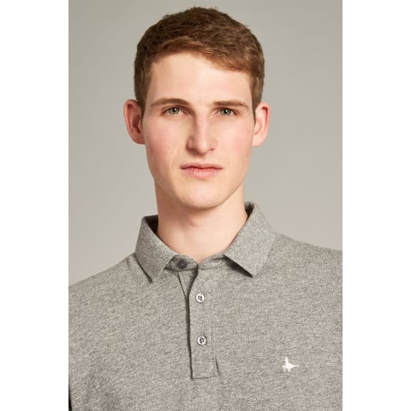 JACK WILLS Men's Morley Jaspe Pique Short-Sleeve Polo