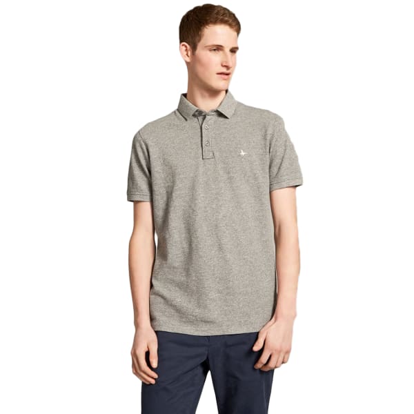 JACK WILLS Men's Morley Jaspe Pique Short-Sleeve Polo