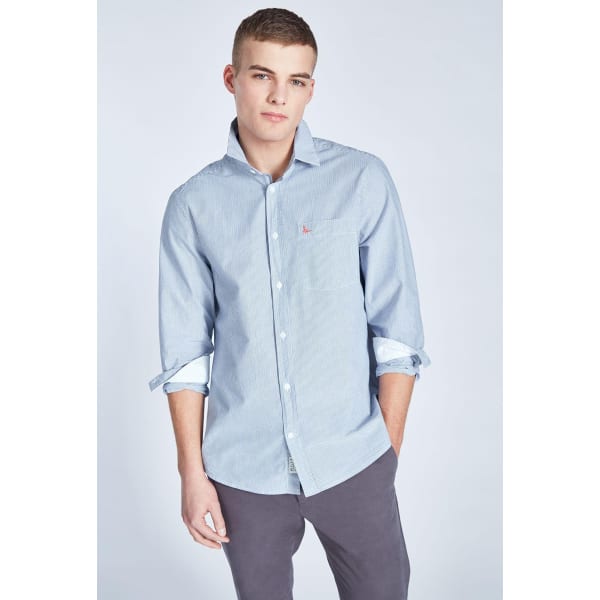 JACK WILLS Men's Abertham Classic Poplin Stripe Shirt