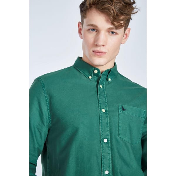 JACK WILLS Men's Atley Oxford Garment Dye Shirt