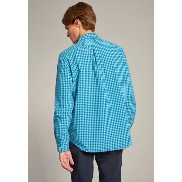 JACK WILLS Men's Long-Sleeve Ruxton Poplin Gingham Shirt