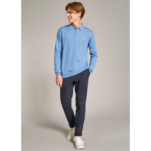 JACK WILLS Men's  Alfie Knitted Long-Sleeve Polo