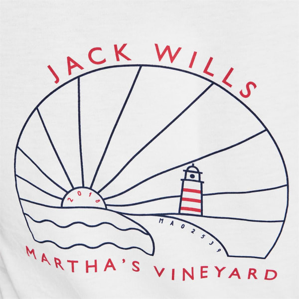 JACK WILLS Women's Trinkey Ringer Martha's Vineyard T-Shirt