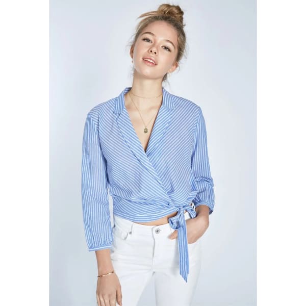 JACK WILLS Keira Stripe Wrap Shirt