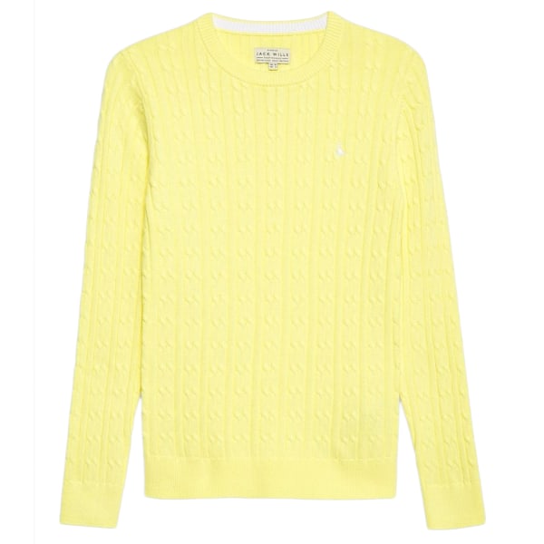 JACK WILLS Tinsbury Classic Cable Crewneck Sweater