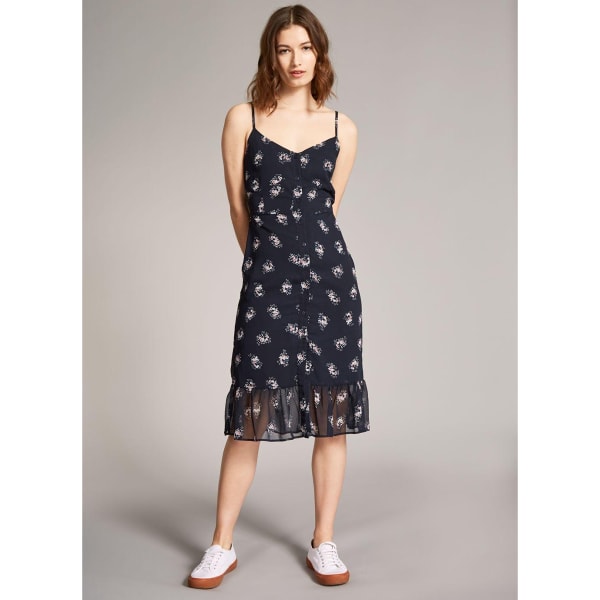 JACK WILLS Women's Harbury Button Floral Midi Dress