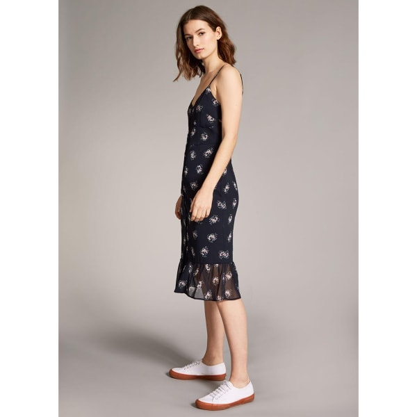 JACK WILLS Women's Harbury Button Floral Midi Dress