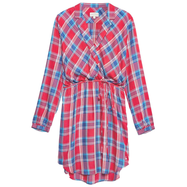 JACK WILLS Women's Hedley Checked Wrap Shirt Dress