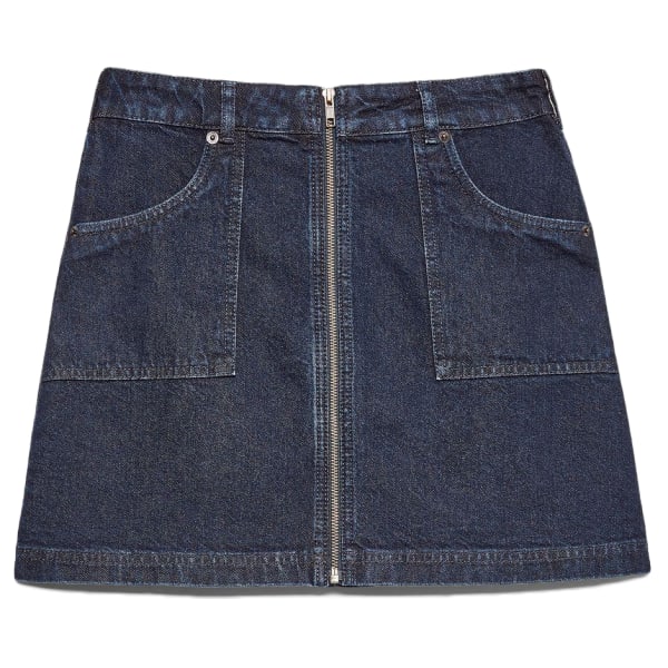 JACK WILLS Women's Chartham Full Zip Denim Skirt