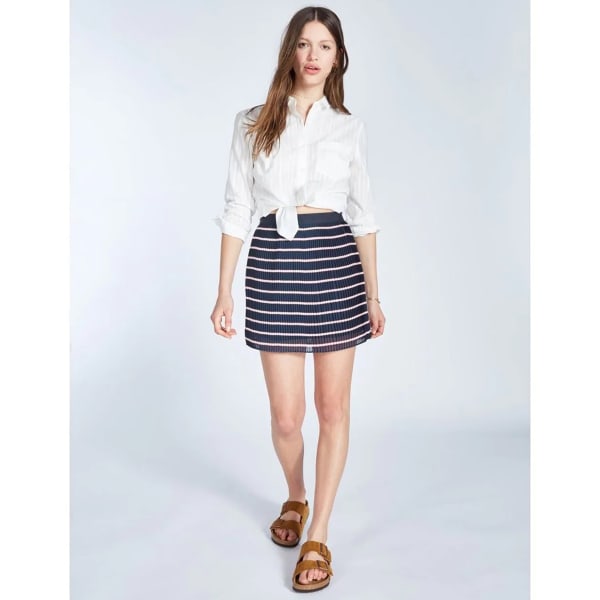 JACK WILLS Women's Nara Pleated Stripe Skirt