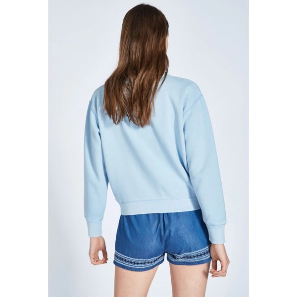 JACK WILLS Women's Wills Kempson Garment Dye Cropped Crewneck Sweatshirt