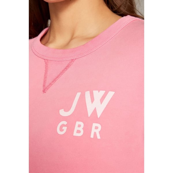 JACK WILLS Women's Wills Kempson Garment Dye Cropped Crewneck Sweatshirt