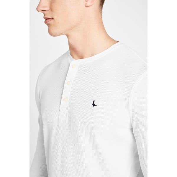 JACK WILLS Men's Byworth Waffle Henley Top