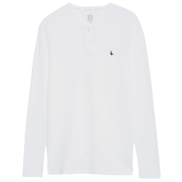 JACK WILLS Men's Byworth Waffle Henley Top