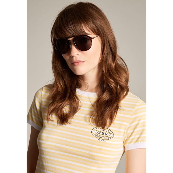 JACK WILLS Women's Glynneath Double Brow Sunglasses