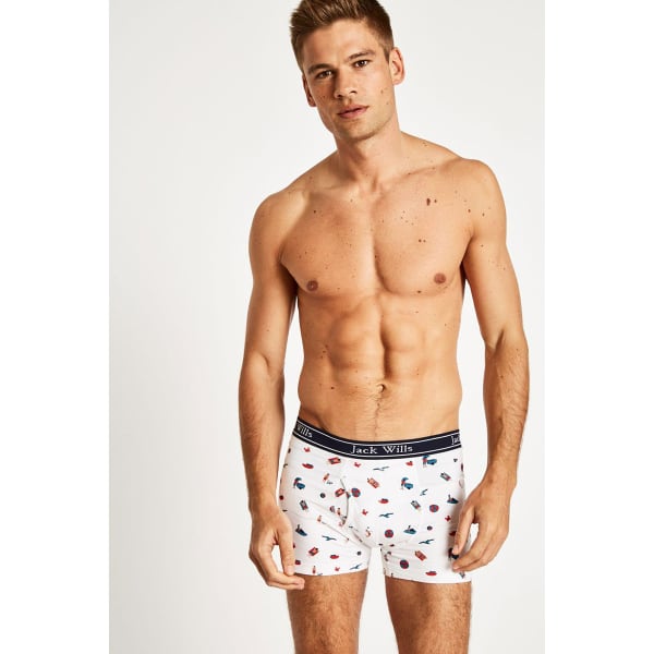 JACK WILLS Men's Chetwood Beach Print Boxer Shorts
