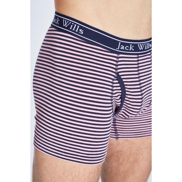 JACK WILLS Men's Chetwood Fine Stripe Boxer Short Set, 2 Pack