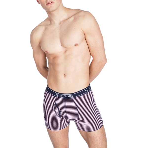 JACK WILLS Men's Chetwood Fine Stripe Boxer Short Set, 2 Pack