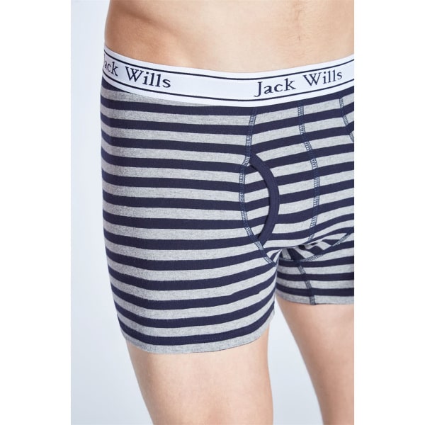 JACK WILLS Men's Chetwood Stripe Boxers Set, 2 Pack