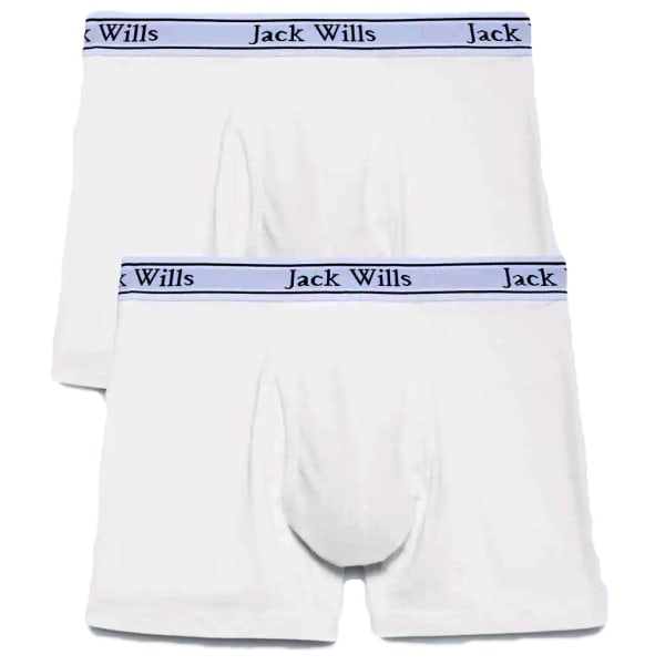 JACK WILLS Men's Chetwood Classic Tipped Boxers Set, 2 Pack