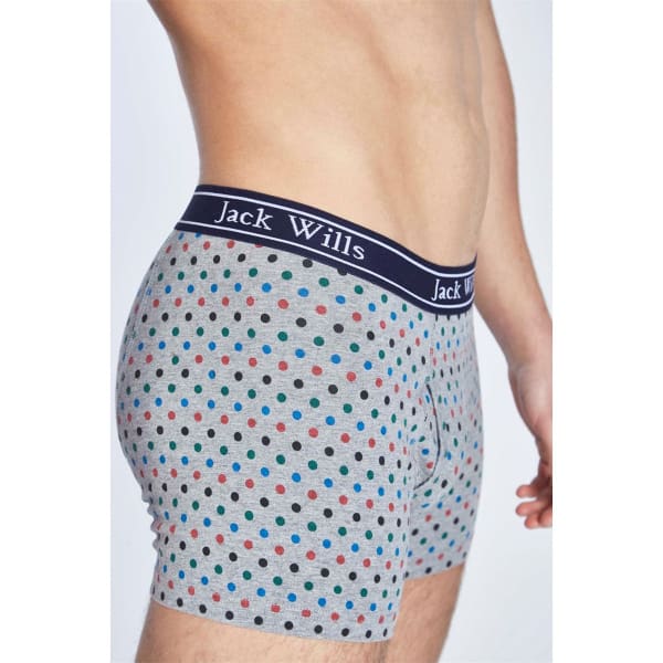 JACK WILLS Men's Chetwood Polka Dot Boxers Set, 2 Pack