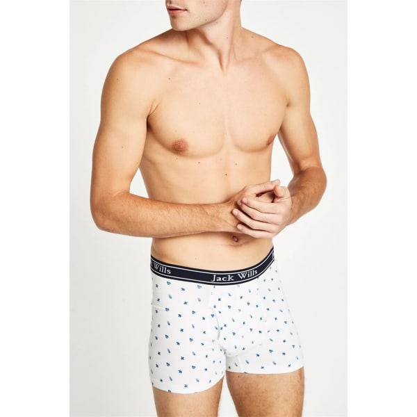 JACK WILLS Men's Bridley Leaf Print Boxer Shorts