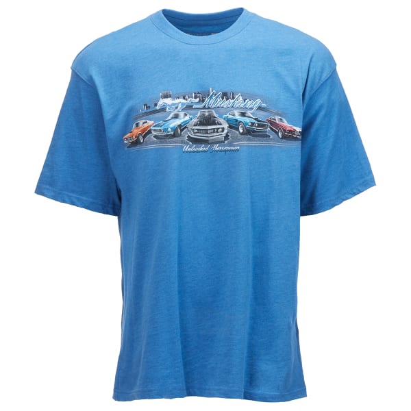 NEWPORT BLUE Men's Ford Mustang Short-Sleeve Graphic Tee