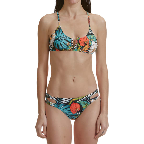 INDIGO REIN Junior's Tropics Party Print Swim Top