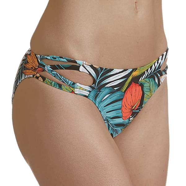 INDIGO REIN Junior's Tropics Party Print Swim Bottoms