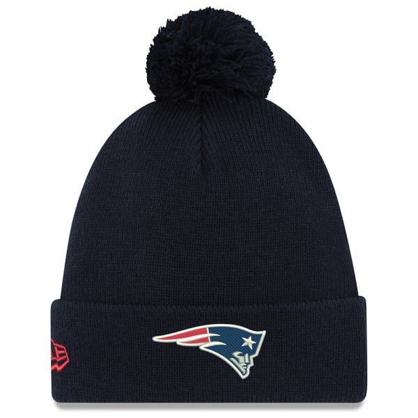 NEW ENGLAND PATRIOTS Men's Elemental Cuffed Knit Hat with Pom