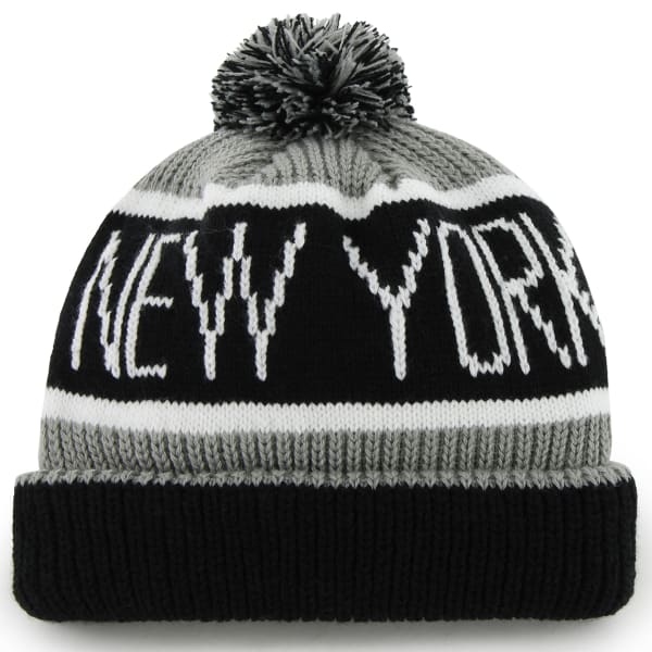 NEW YORK YANKEES Men's Calgary Cuff Knit Hat with Pom