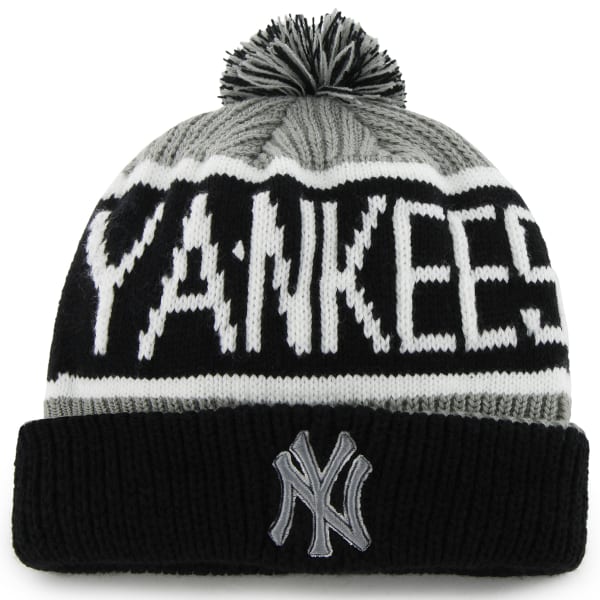 NEW YORK YANKEES Men's Calgary Cuff Knit Hat with Pom