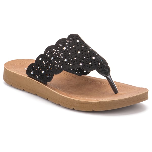 OLIVIA MILLER Women's Hooded Slip-On Sandals