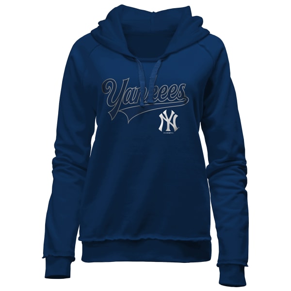 NEW YORK YANKEES Women's Fleece Pullover Hoodie with Side Pockets