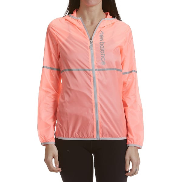 NEW BALANCE Women's Translucent Ribstop Hooded Jacket with Reflective Trim