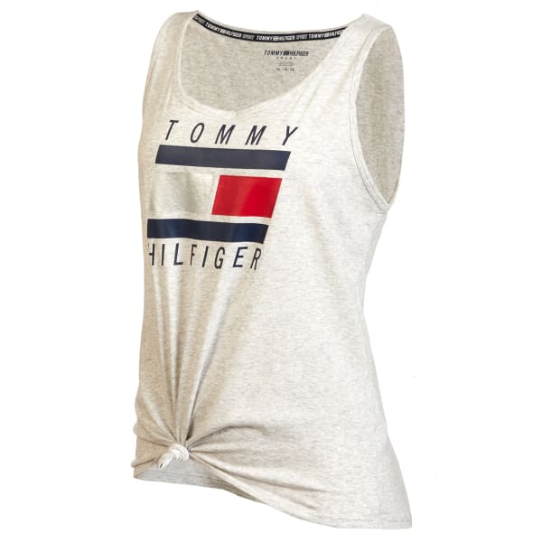 TOMMY HILFIGER SPORT Women's Logo Knot Tank Top