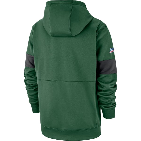 Nike Men's New York Jets Sideline Therma-FIT Pullover Hoodie - Green - M (Medium)