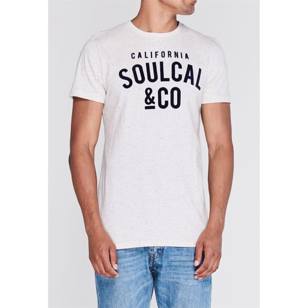 SOULCAL Men's Textured Fleck Short-Sleeve Tee