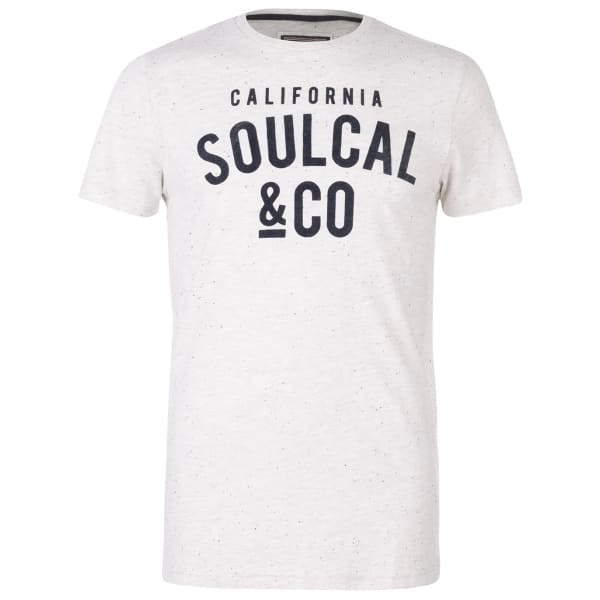 SOULCAL Men's Textured Fleck Short-Sleeve Tee