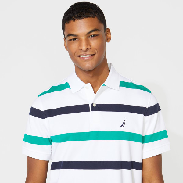 NAUTICA Men's Classic Fit Striped Polo