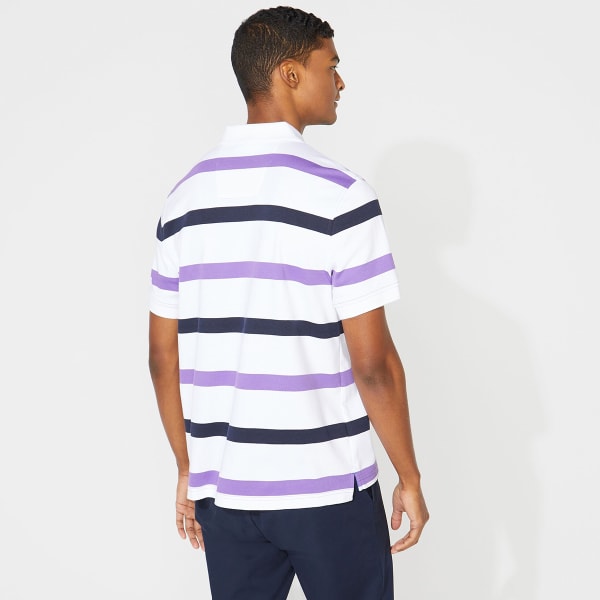 NAUTICA Men's Classic Fit Striped Polo