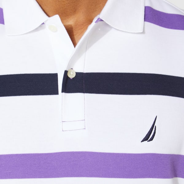 NAUTICA Men's Classic Fit Striped Polo