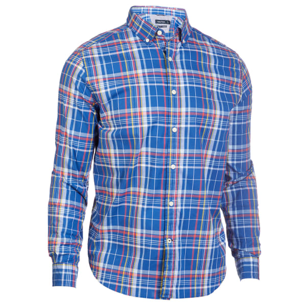 NAUTICA Men's NavTech Long-Sleeve Button Down Shirt