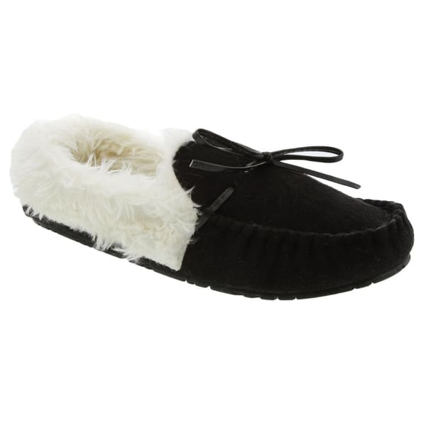 RAMPAGE Women's Cersie Faux Fur Lined Moccasin Slipper