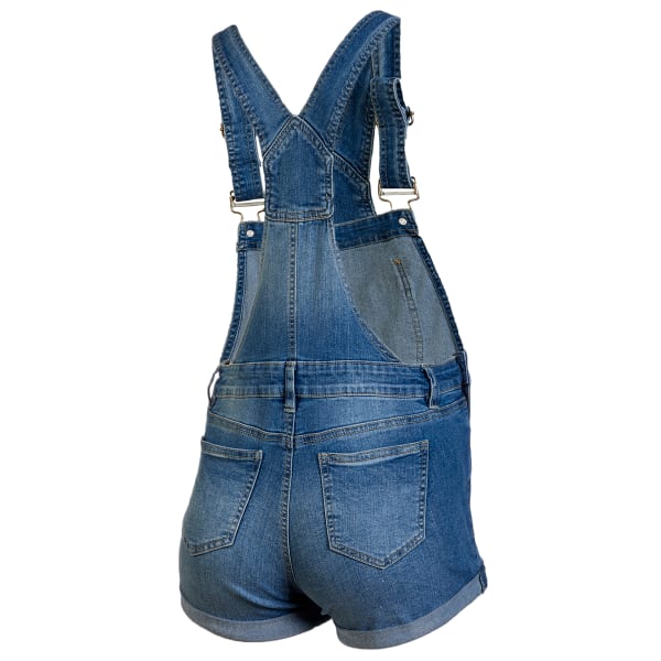 BLUE SPICE Juniors' Denim Overall Shorts