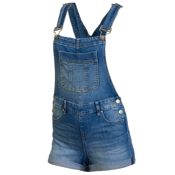 BLUE SPICE Juniors' Denim Overall Shorts