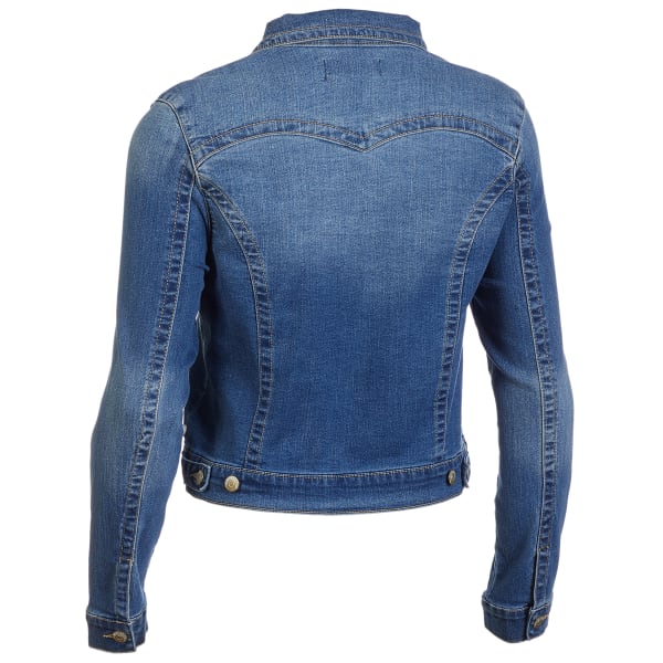 BLUE SPICE Juniors' Basic Denim Jacket