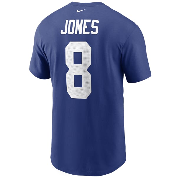 NEW YORK GIANTS Men's Nike Daniel Jones Name & Number Tee