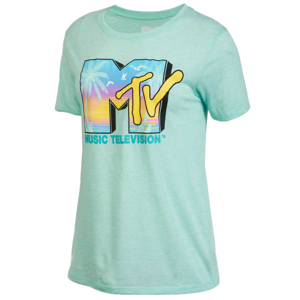 MTV Juniors' Beach Short-Sleeve Graphic Tee